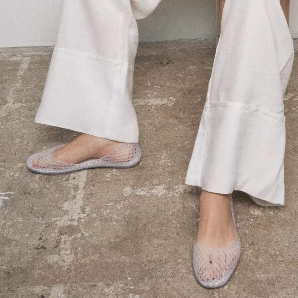 Zara Jelly Women's Ballet Flats — transparent color - Picture 2 of 6